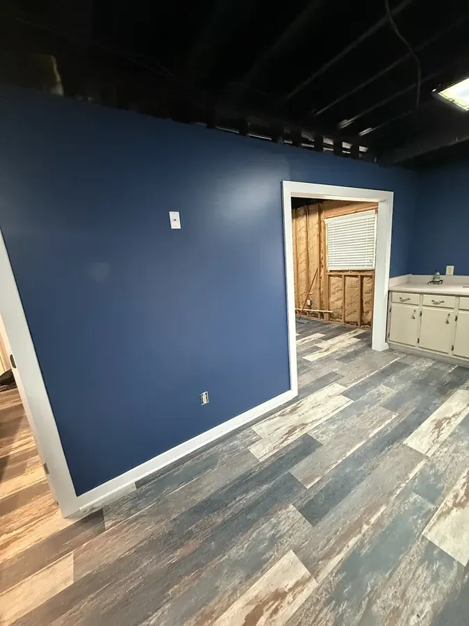 Containment set before drying in a Johnston County home