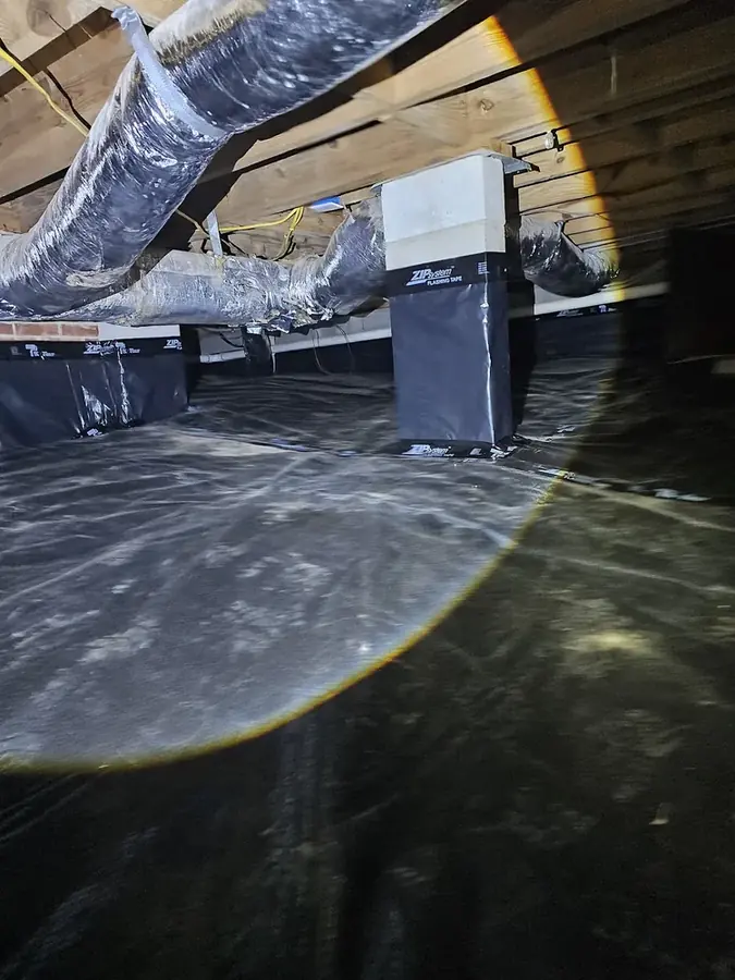A ceiling opened after a roof leak