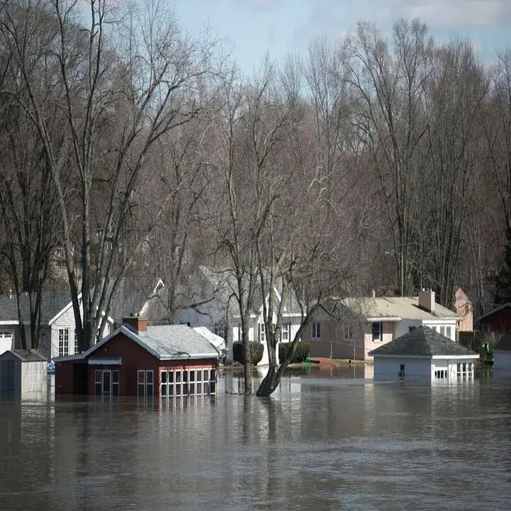 Tropical storm flood water inside a Four Oaks, NC home